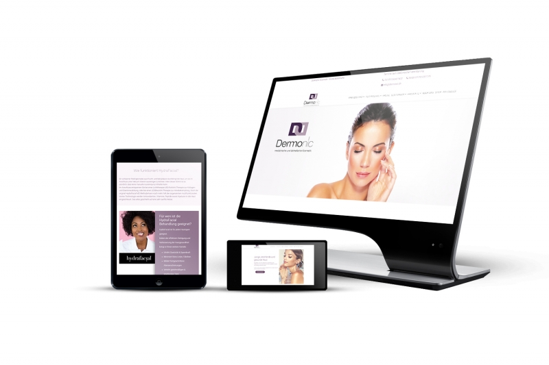 Webdesign & SEO für Dermonic - Kosmetikstudio Bergisch-Gladbach