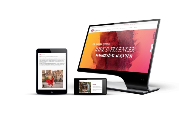Webdesign, SEO & Videoanimation für Bloggerkartei - Influencer Agentur
